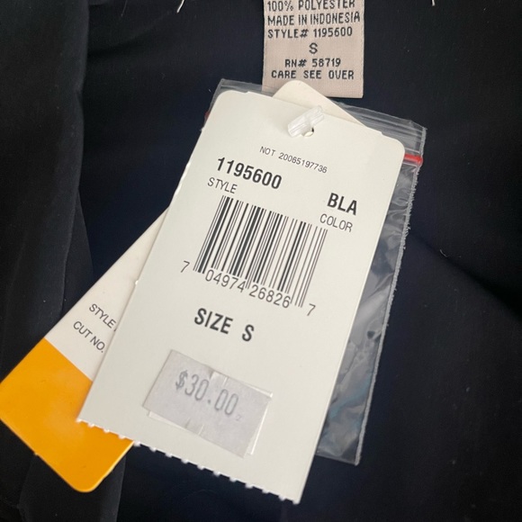 New Notations Black Polyester Shirt S - Picture 5 of 8